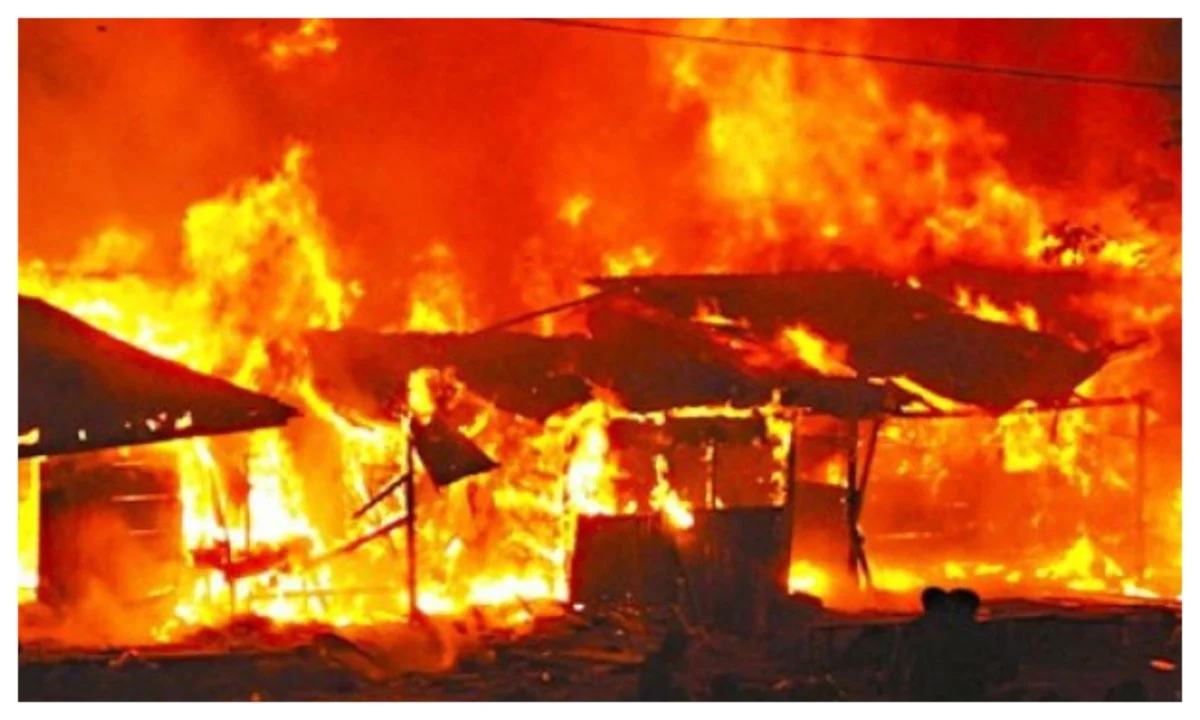 Fire Destroys Hundreds of Shops at Oranya Market in Ibadan