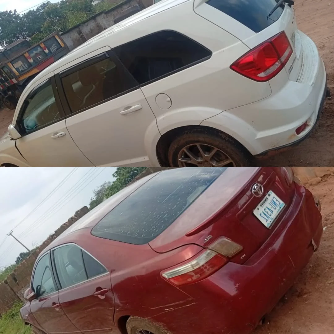Abia: Police recover stolen vehicles in criminal hideout
