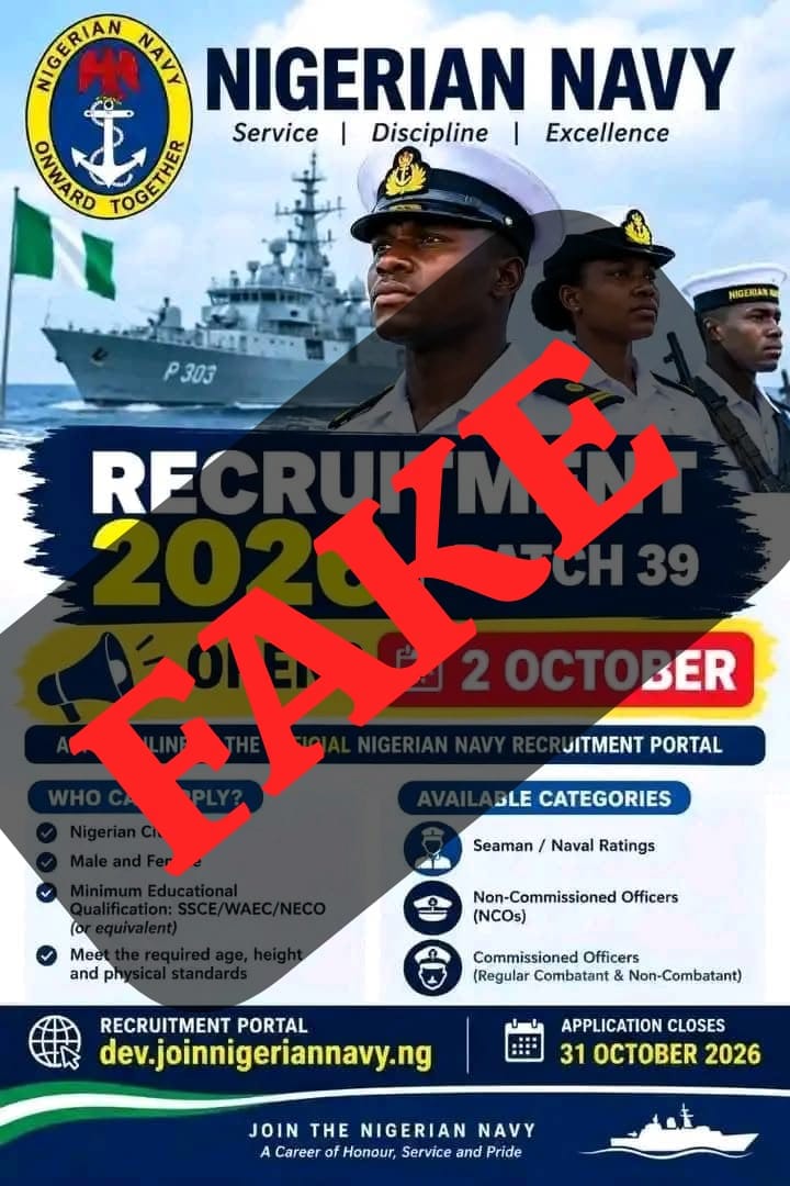 Nigerian Navy Recruitment 2026: Viral Poster Claims Batch 39 Exercise